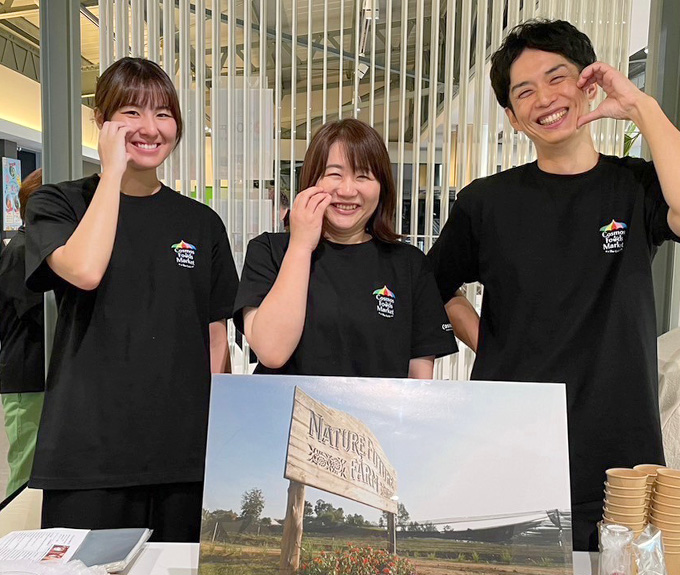 左から:佐藤さん(NATURE FUTURe事業部) 大江部長(NATURE FUTURe事業部) 杢田さん(NATURE FUTURe事業部)