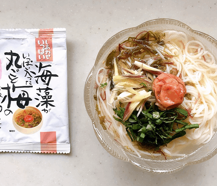 丸ごと梅と薬味たっぷり素麺