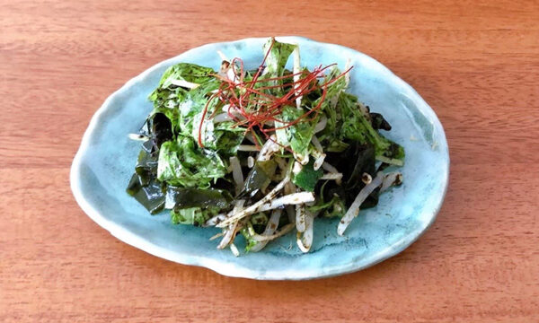 季節の野菜を入れて楽しめる、シャキねば焼き海苔ナムルの写真