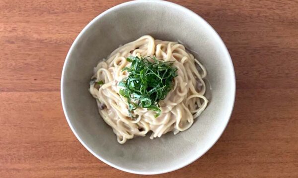 ほどよい軽さの和風きのこクリームパスタのタイトル画像