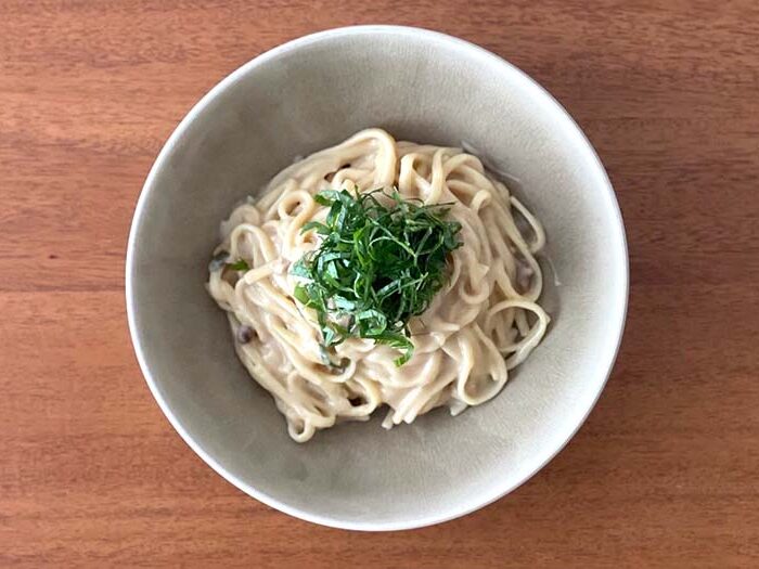 ほどよい軽さの和風きのこクリームパスタ