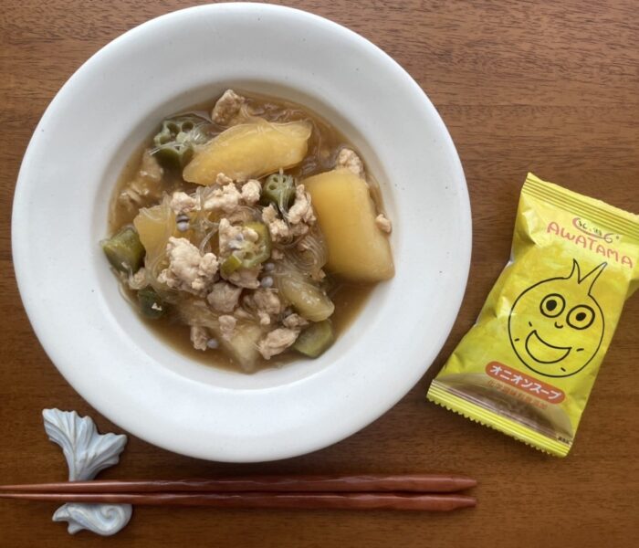 AWATAMAで作る酸っぱ辛旨な春雨と冬瓜の煮物