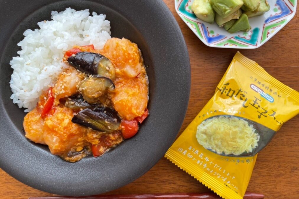 和だし玉子スープでふわふわ玉子のエビチリ！！のタイトル画像