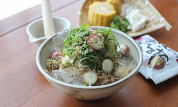 焼き魚を使わない、しあわせなす冷や汁のタイトル画像