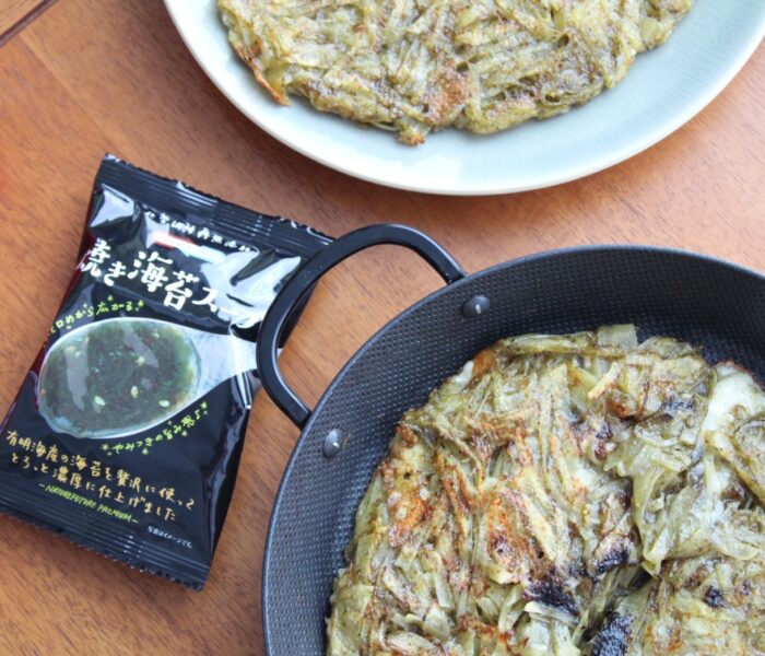 焼き海苔スープでじゃがいものガレット