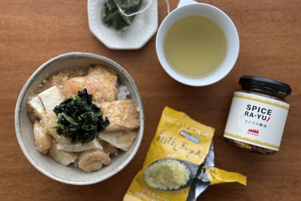 さくっと味が決まる和だし玉子スープの丼ぶりのタイトル画像