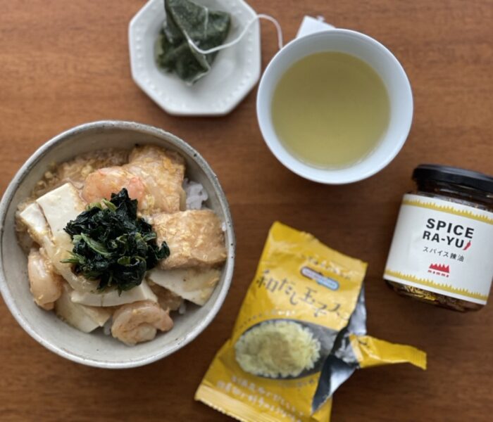 さくっと味が決まる和だし玉子スープの丼ぶり