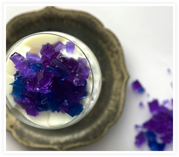 殿堂入りレシピ!?簡単で映える紫陽花ゼリーの写真