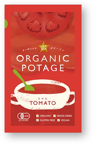 GENSENトマトポタージュのパッケージ写真