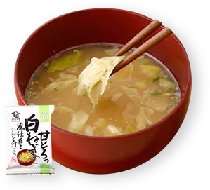 甘とろっ 白ねぎの鶏仕立ておみそ汁