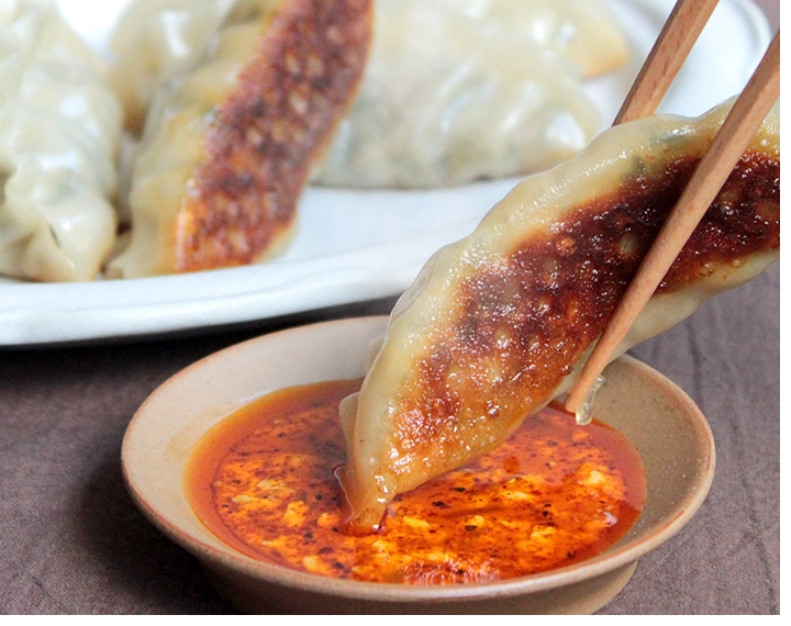 スパイス辣油×餃子