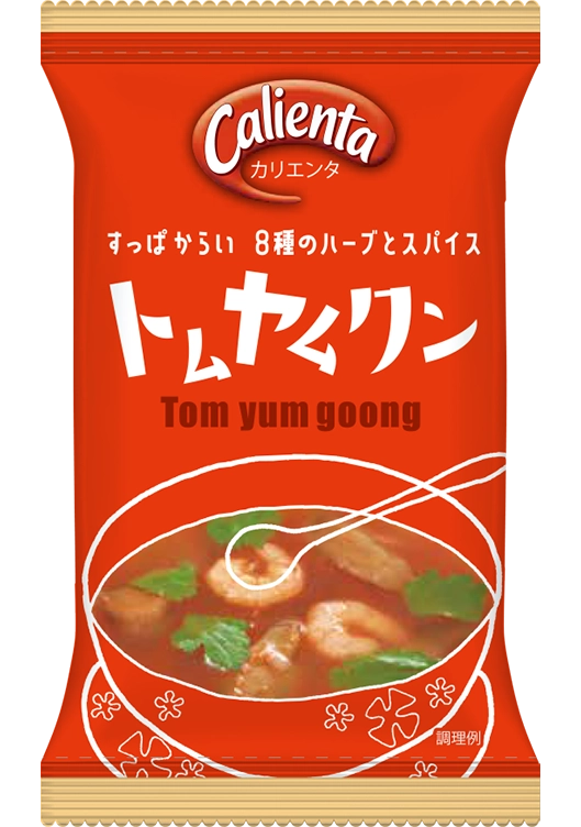 Calienta トムヤムクンのパッケージ写真